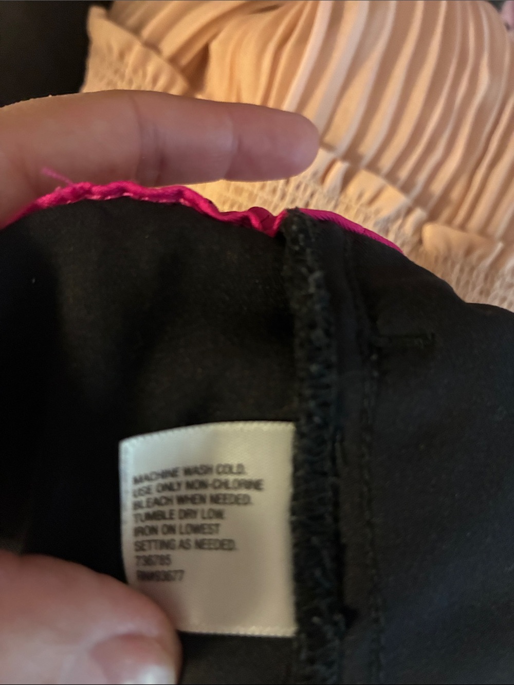 Made for Life Black Track Pants with Pink & White Side Stripe - Picture 8 of 8